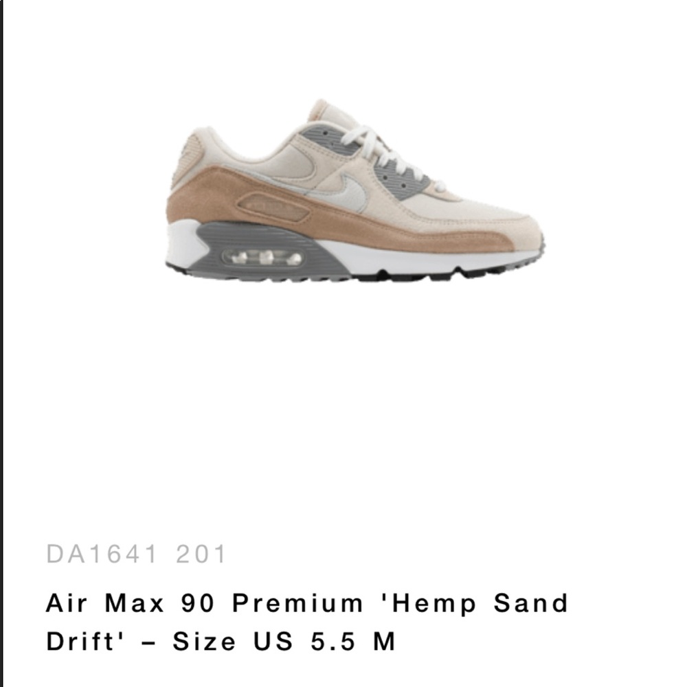 Air Max 90 Premium 'Hemp Sand Drift' – Size US 5.5 M/7 W